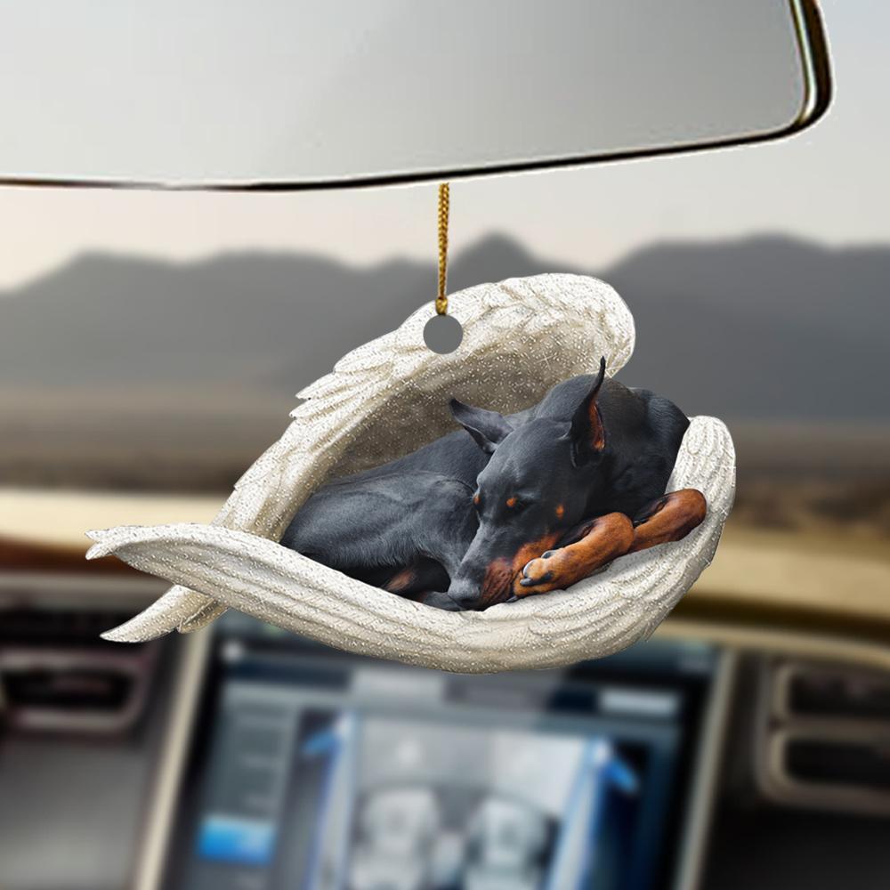 Doberman Pinscher sleeping angel Doberman Pinscher lovers dog moms ornament - Best gifts your whole family