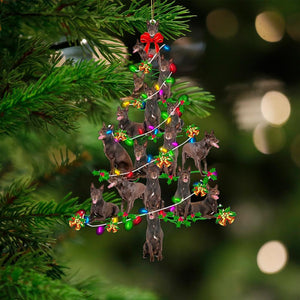 Australian Kelpie 1-Christmas Tree Lights-Two Sided Ornament - Best gifts your whole family