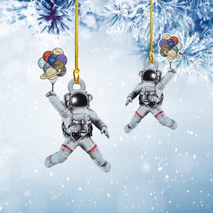 Astronaut With Planets Ballons Ornament - Christmas Gift Ornament - Best gifts your whole family