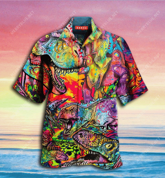 Buy Wonderful Dinosaur Unisex Hawaiian Shirt- Hawaiian Shirts -Hawaiian Shirt Gift, Christmas Gift