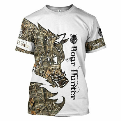 3D Wildschweinjäger Custom T-Shirt Hoodie Bekleidung