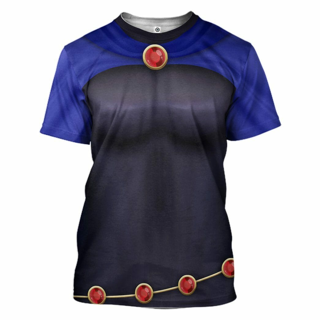 3D Teen Titan Raven Cosplay Custom Tshirt Hoodie Apparel