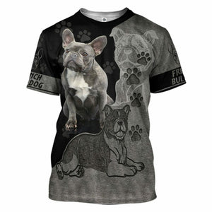 3D French Bulldog Lovers Custom Tshirt Hoodie Apparel