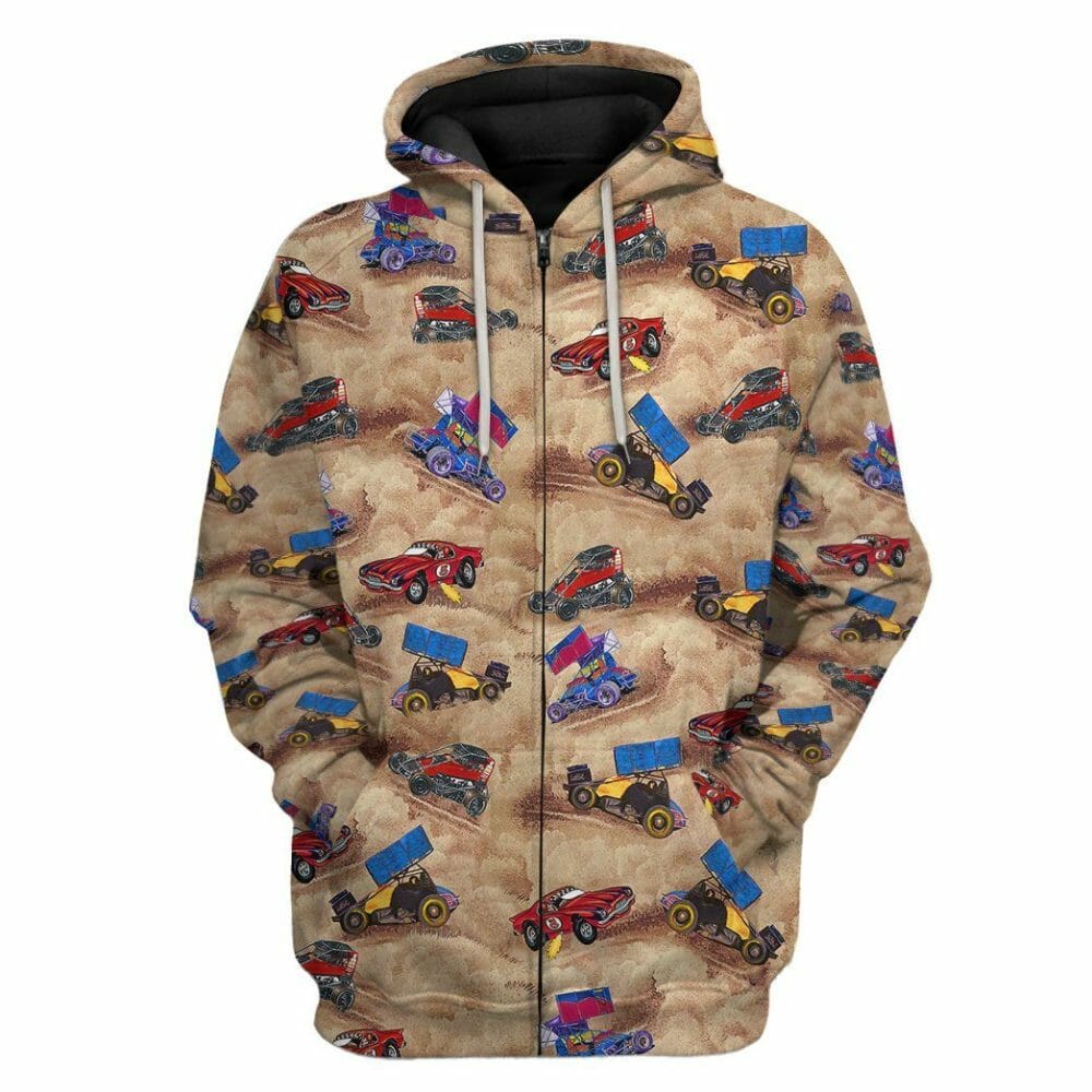 3D Dirt Track Racing Custom T-Shirt Hoodie Bekleidung