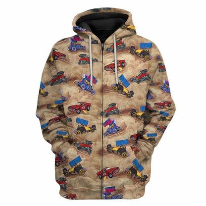 3D Dirt Track Racing Custom T-Shirt Hoodie Bekleidung
