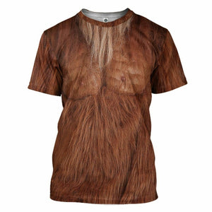 3D Bigfoot Costume Tshirt Hoodie Apparel