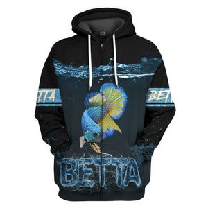 3D Betta Lovers Custom Tshirt Hoodie Apparel