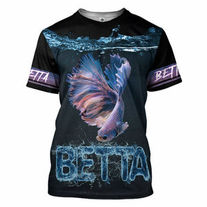 3D Betta Custom Tshirt Hoodie Apparel