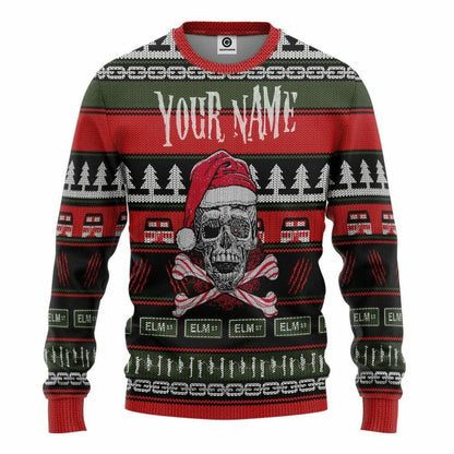 3D Custom Skul Hässliche Weihnachten T-Shirt Hoodie Bekleidung