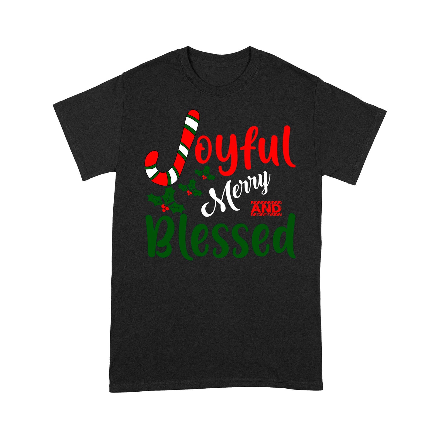 Joyful Merry and Blessed Christmas  Tee Shirt Gift For Christmas