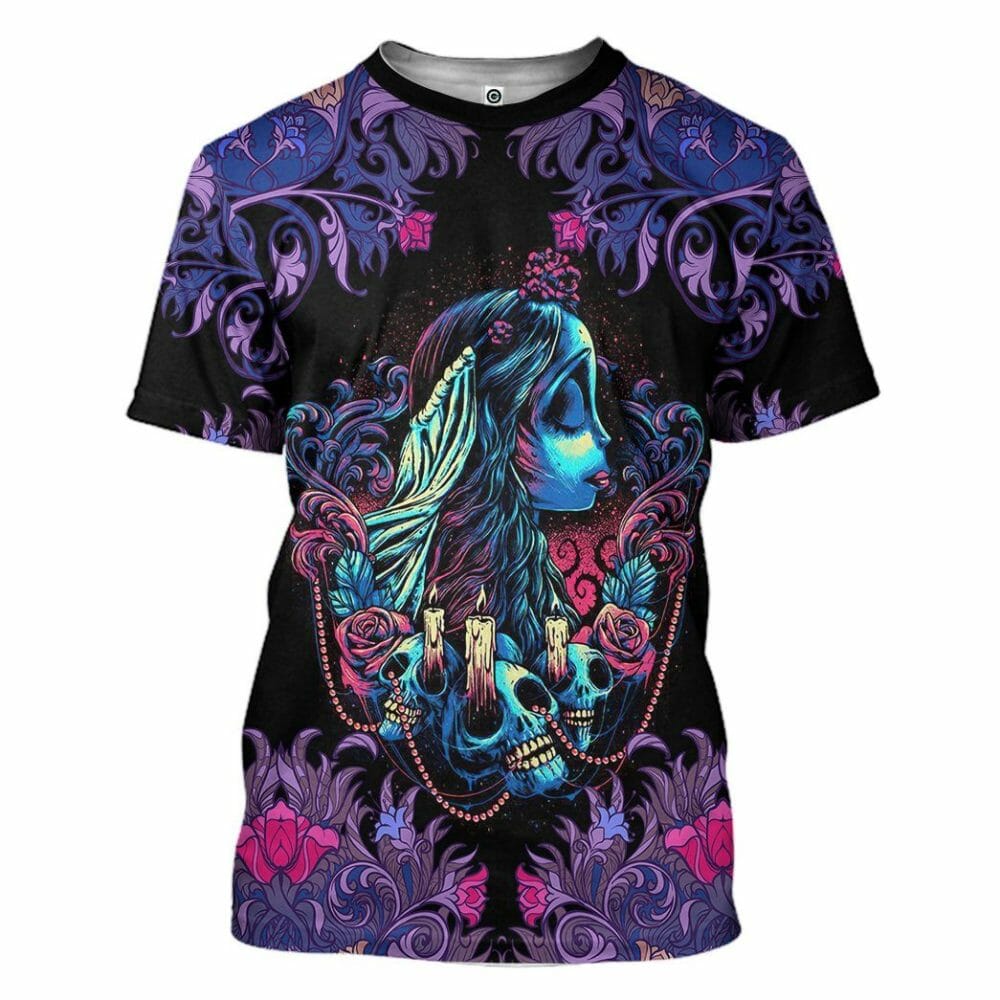 3D Bride Colorful Tshirt Hoodie Apparel
