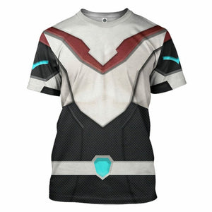 3D Voltron Legendary Defender Keith Kogane Armor Custom Tshirt Hoodie Apparel