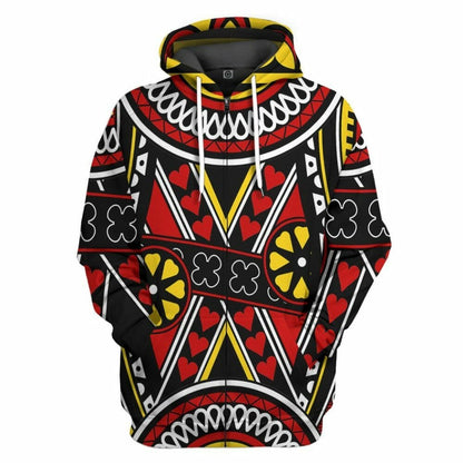3D Queen of Diamonds Rachel Custom Tshirt Hoodie Apparel
