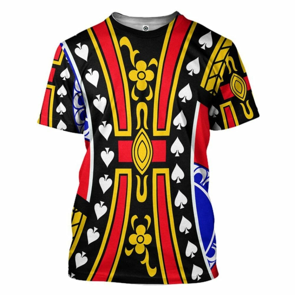 3D King of Spades David Custom Tshirt Hoodie Apparel