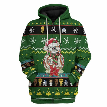 3D Christmas Custom Tshirt Fleece Hoodie Apparel