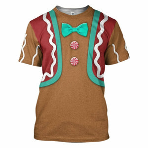 3D Gingerbread Man Custom Tshirt