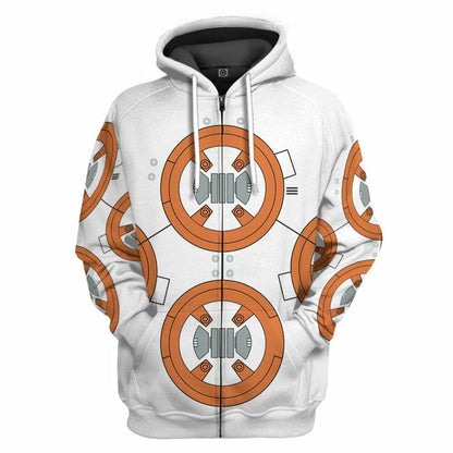 3D BB8 Cosplay Custom Tshirt Hoodie Apparel