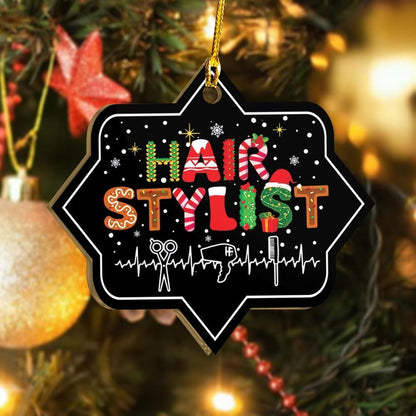 Christmas Hairstylist Ornament, Christmas Gift, Christmas Decoration
