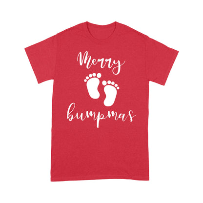 Funny Pregnancy Reveal Announcement Merry Bumpmas Christmas  Tee Shirt Gift For Christmas