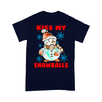 Kiss My Snowball Lustiges Weihnachts-Wortspiel-T-Shirt Geschenk für Weihnachten