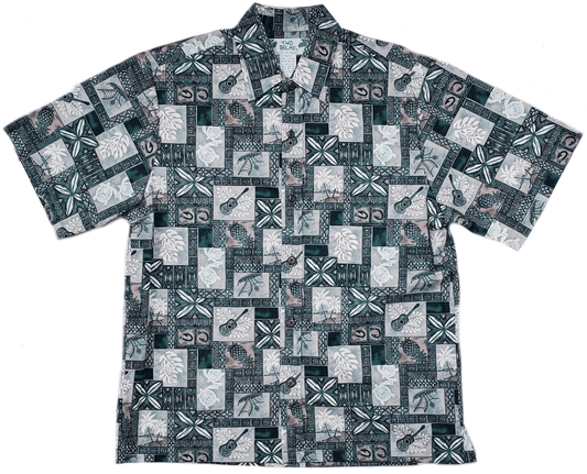 Block Hawaii Button Up Hawaiian Shirt, Hawaiian Shirt Gift, Christmas Gift
