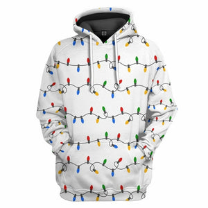 3D Christmas Light Custom Tshirt Hoodie Apparel