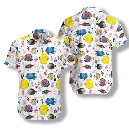 Colorful Fish Hawaiian Shirt, Hawaiian Shirt Gift, Christmas Gift
