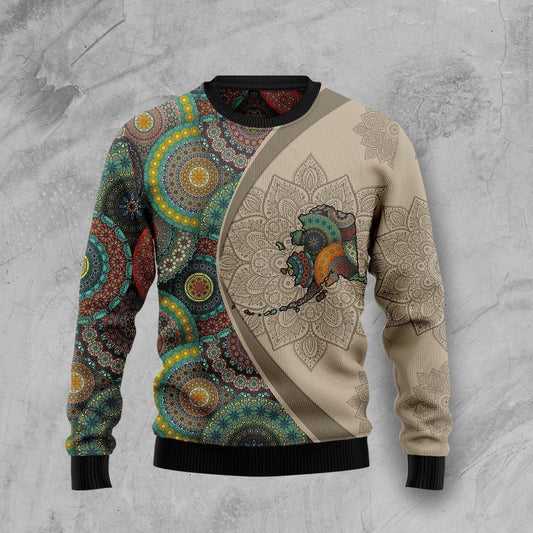 Alaska Mandala Ugly Christmas Sweater, Christmas Ugly Sweater,Christmas Gift,Gift Christmas 2022