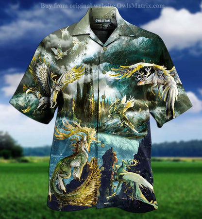 Animals Fly Mythicize - Hawaiian Shirt, Hawaiian Shirt Gift, Christmas Gift