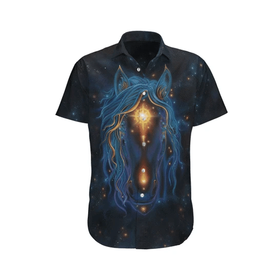 Fantasy Horse Watercolor Design Hawaiian Shirt,Hawaiian Shirt Gift, Christmas Gift