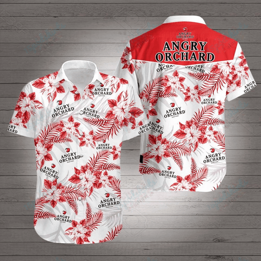 Angry Orchard Hawaiian Aloha Shirt Hawaiian Shorts Beach Short Sleeve, Christmas Gift
