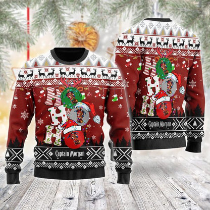 Captain Morgan Ho Ho Ho Christmas Sweater, Christmas Ugly Sweater,Christmas Gift,Gift Christmas 2022