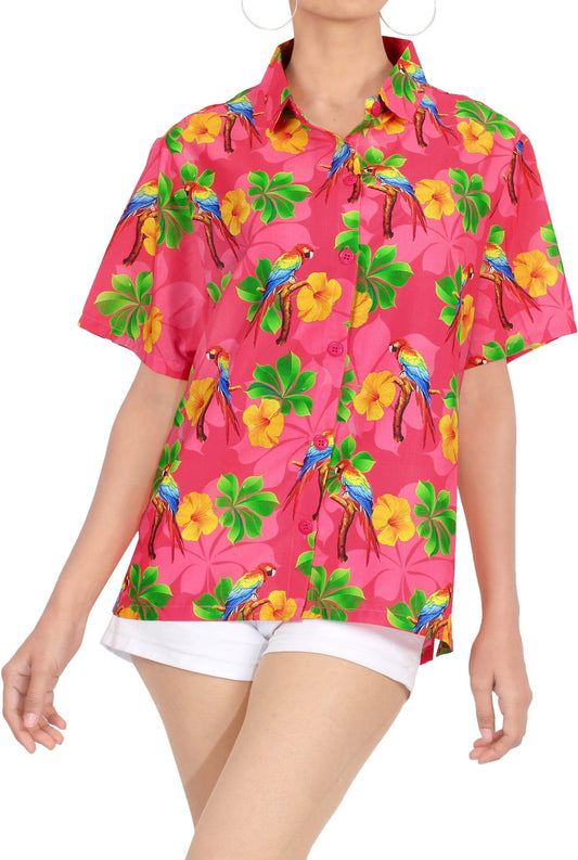 The Blooming And Bird Species Design Hawaiian Shirt,Hawaiian Shirt Gift, Christmas Gift
