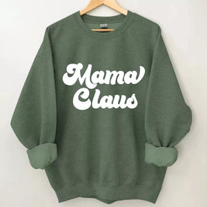 Mama Claus Sweatshirt, Christmas Sweatshirt Cute, Christmas Winter Sweatshirt