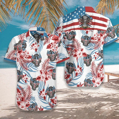 Proud Veterans On White Background Design Hawaiian Shirt,Hawaiian Shirt Gift, Christmas Gift