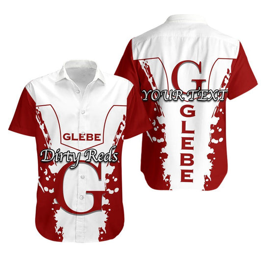 Glebe District Rugby Hawaiian Aloha Shirt Th4 Hawaiian Shorts Beach Short Sleeve, Hawaiian Shirt Gift, Christmas Gift
