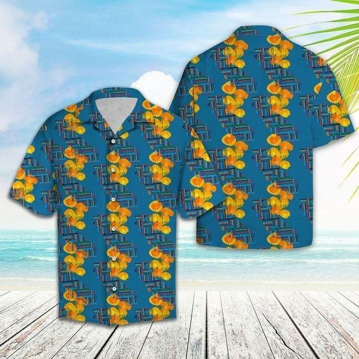 Find California Poppy Hawaiian Shirt_Hawaiian Shirt Gift, Christmas Gift