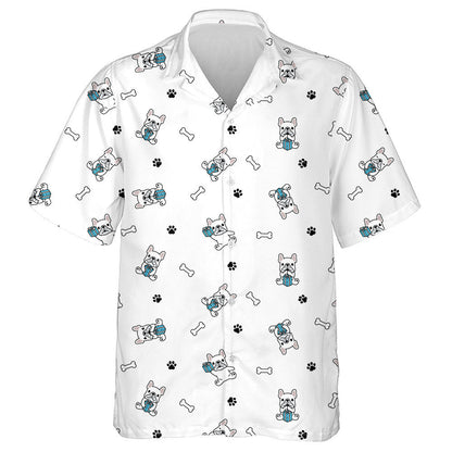 Birthday Gift Box Christmas French Bulldog Hawaiian Shirt, Hawaiian Shirt Gift, Christmas Gift.