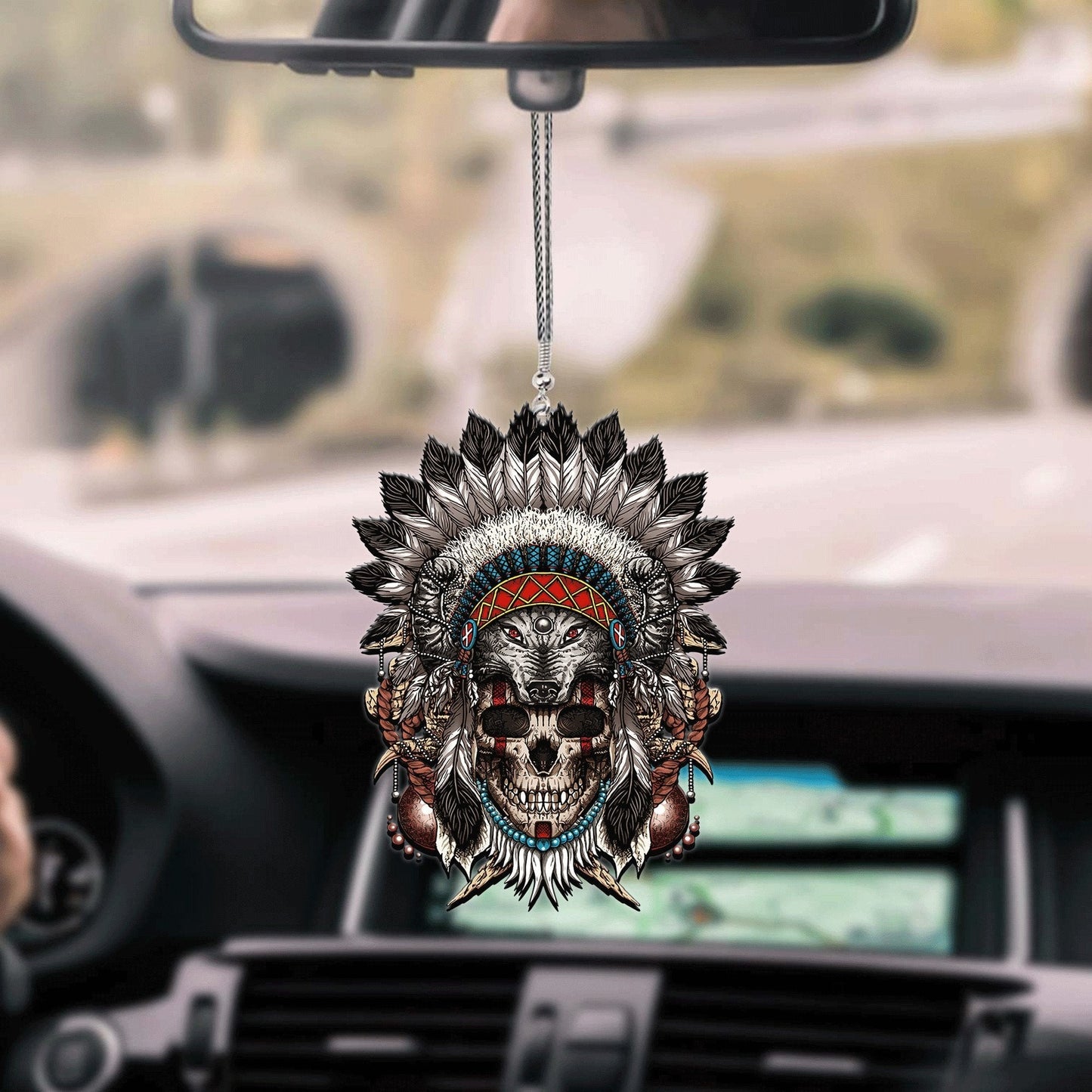 Native American Car Hanging Ornament, Car Ornaments For Men, Christmas Decoration
