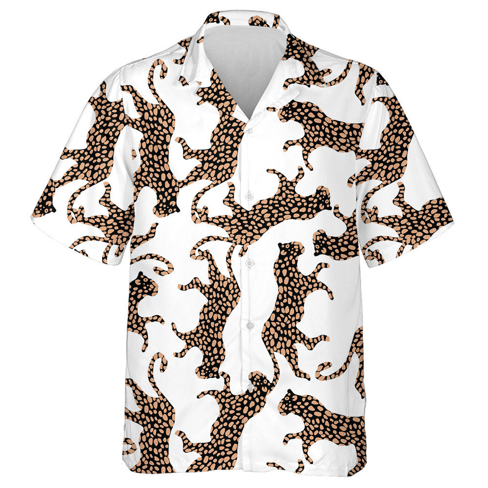 Modern Trendy Leopard Spots Fashion And Surface Design Hawaiian Shirt, Hawaiian Shirt Gift, Christmas Gift