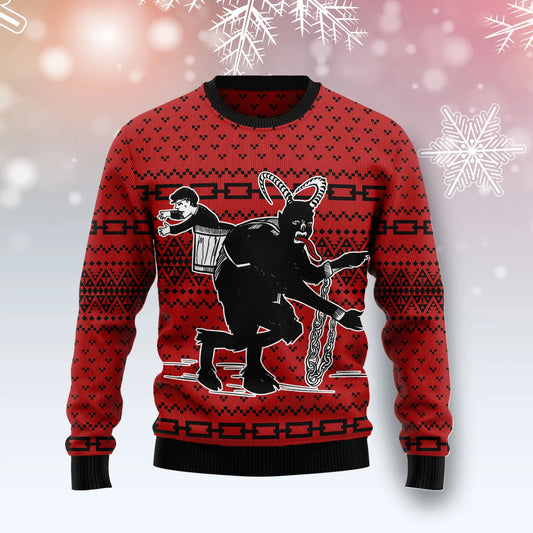 Krampus The Christmas Devil unisex womens & mens, couples matching, friends, funny family ugly christmas holiday sweater gifts, Christmas Ugly Sweater