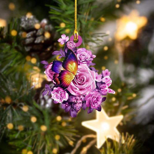 Beautiful Butterfly Christmas Ornament, Christmas Ornament Gift, Christmas Gift, Christmas Decoration