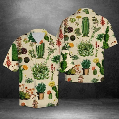 Flower Cactus Hawaiian Shirt, Hawaiian Shirt Gift, Christmas Gift