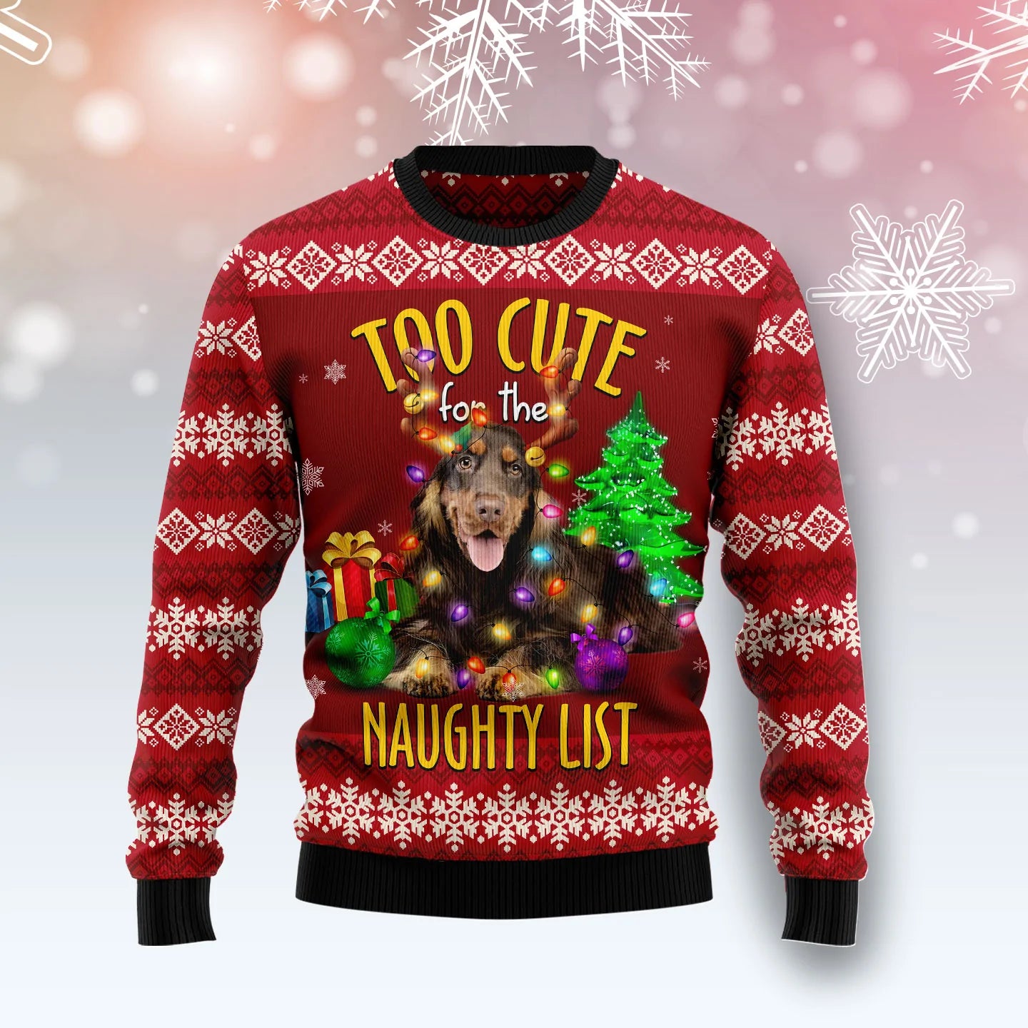 English Cocker Spaniel Too Cute unisex womens & mens, couples matching, friends, funny family ugly christmas holiday sweater gifts, Christmas Ugly Sweater
