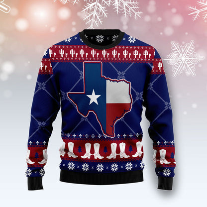 Texas Karte Symbole Muster Hässlicher Weihnachtspullover,Weihnachtshässlicher Pullover,Weihnachtsgeschenk,Geschenk Weihnachten 2022