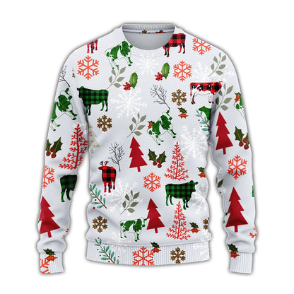 Cow Christmas Time Ugly Christmas Sweater, Christmas Ugly Sweater,Christmas Gift,Gift Christmas 2022
