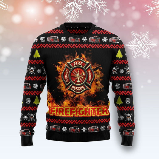 Awesome Firefighter Ugly Christmas Sweater,Christmas Ugly Sweater,Christmas Gift,Gift Christmas 2022