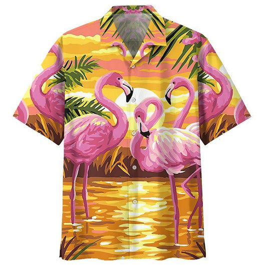 Flamingo Hawaiian Shirt  Hawaiian Shirt For Men  Hawaiian Shirt For Women, Hawaiian Shirt Gift, Christmas Gift