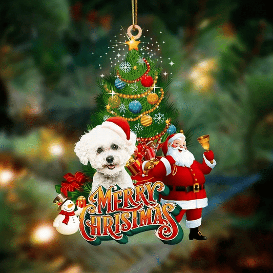 Bichon Frise Christmas Ornament, Christmas Ornament Gift, Christmas Gift, Christmas Decoration