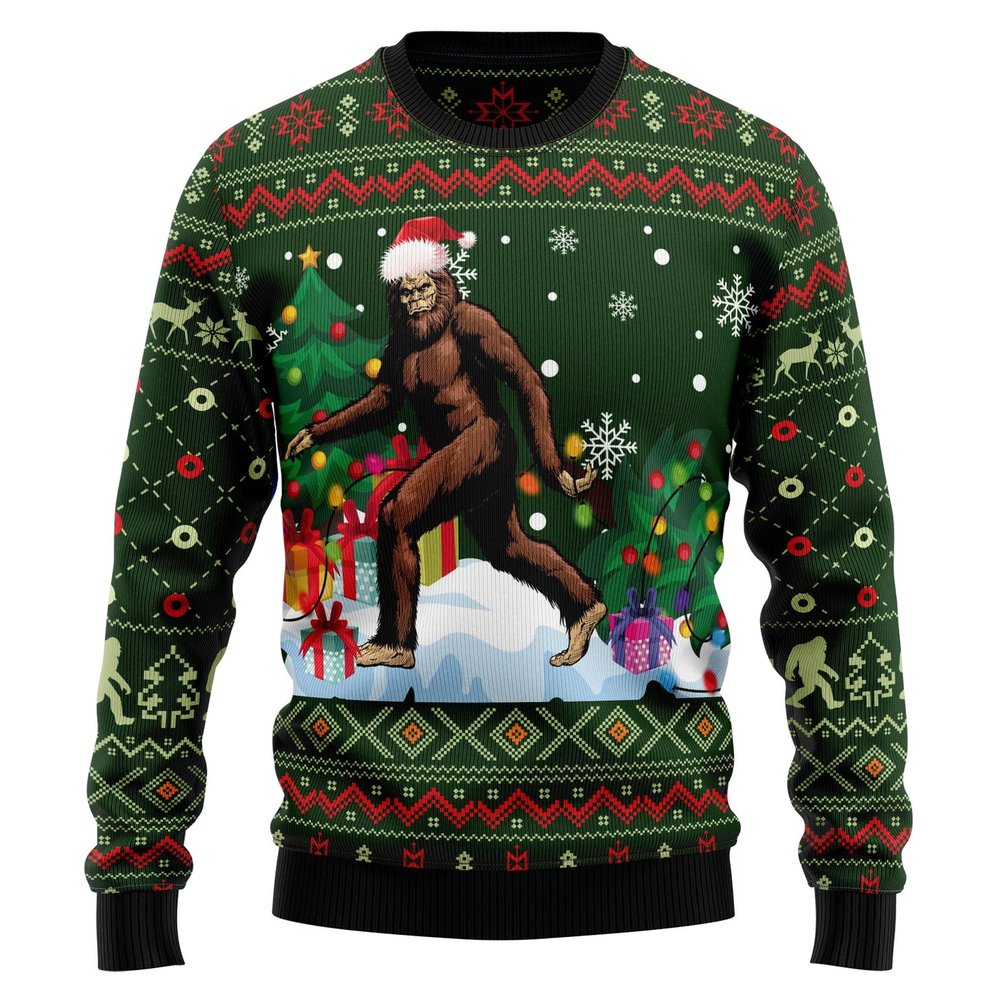 Big Foot Xmas Ugly Christmas Sweater, Christmas Ugly Sweater,Christmas Gift,Gift Christmas 2024